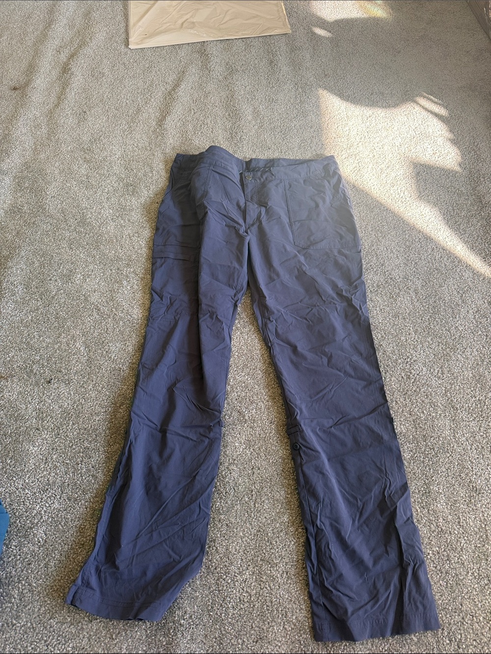 Womens Navy Cargo Pants – Lightweight Utility Trousers